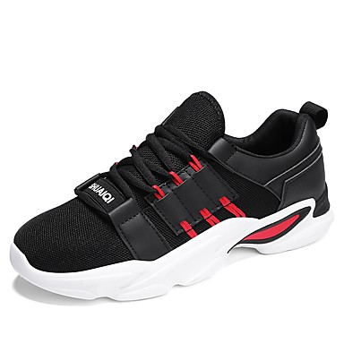 Men's Shoes PU(Polyurethane) Fall Comfort Athletic Shoes Walking Shoes White / Black / Red Men's Shoes PU(Polyurethane) Fall Comfort Athletic Shoes Walking Shoes White / Black / Red