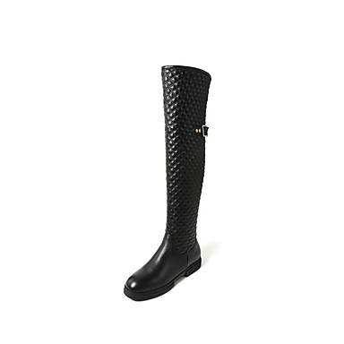 Women's Shoes Nappa Leather Fall & Winter Comfort Boots Flat Heel Black Women's Shoes Nappa Leather Fall & Winter Comfort Boots Flat Heel Black