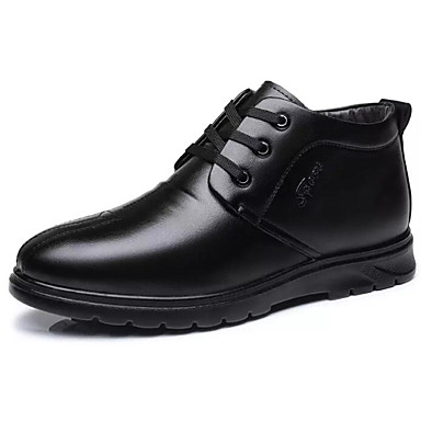 Homme Chaussures de confort Microfibre Hiver Bottes Bottine / Demi Botte Noir / Marron Homme Chaussures Chaussures Chaussures de confort Microfibre Hiver Bottes Bottine / Demi Botte Noir / Marron feb926