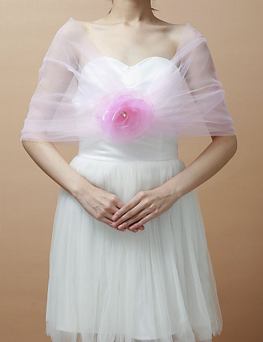 tulle off the shoulder wrap