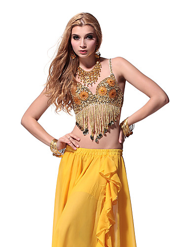 Dancewear Sequins With Tassels Belly Dance Tops For Ladies More Colors