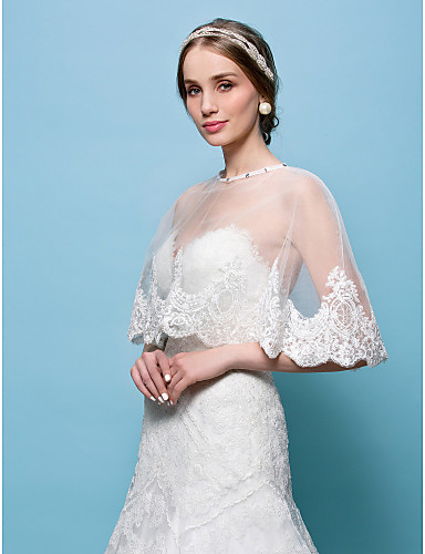 tulle wedding wrap