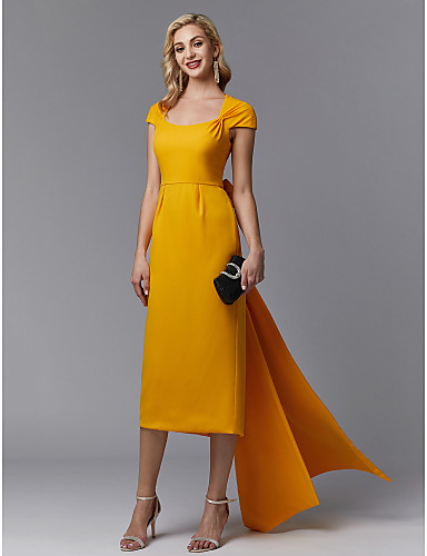 Linen Sheath Dress for Tea
